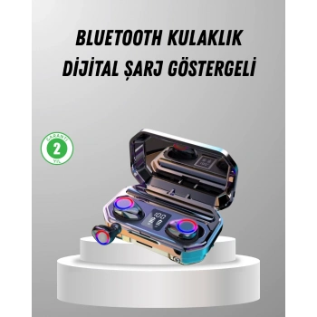 VipMarketim Şarj Kutulu Kablosuz Kulaklık Ergonomik Spor Seyahat Uyumlu Uzun Kullanım