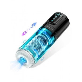 VipMarketim Şarjlı İleri Geri ve Dönmeli 15 Modlu Titreşimli Emişli Otomatik Vajina