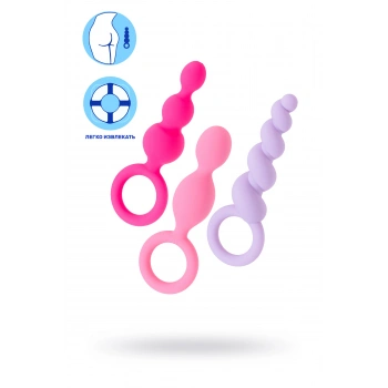 VipMarketim Satisfyer Booty Call (set Of 3) Anal Plug Seti, Silikon, Çeşitli, 13,5 Cm