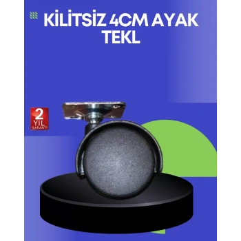 VipMarketim Sehpa ve Ekipmanlar İçin 4 cm Kilitsiz Ayak Tekli