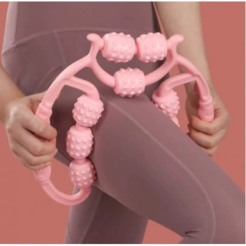 VipMarketim Selülit Masaj Aleti 9 Tekerlekli Lenf Drenaj Rulosu