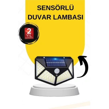 VipMarketim SENSÖRLÜ GÜNEŞ ENERJİLİ DUVAR LAMBASI