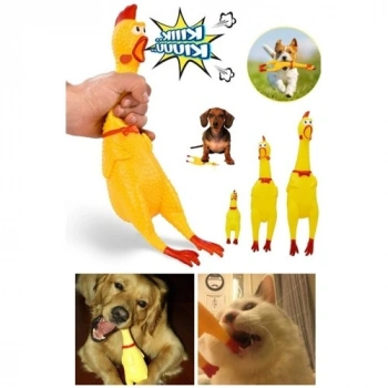 VipMarketim Ses Çıkaran Tavuk Kedi Köpek Oyuncağı