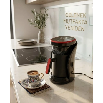 VipMarketim Sesli Uyarılı Türk Kahvesi Makinesi Otomatik Kapanma ve Damlama Emniyetli