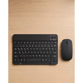 VipMarketim Sessiz Tuşlu Kablosuz Klavye Mouse Seti Çoklu Cihaz Uyumlu