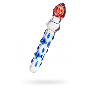 VipMarketim Sexus Glass Çift Taraflı Cam Dildo, Şeffaf, 20 Cm