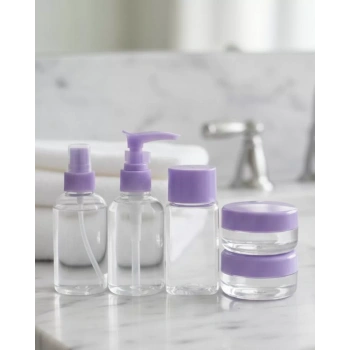 VipMarketim Seyahat İçin 5’li Şeffaf Kozmetik Şişe Seti 30 ml