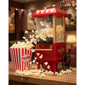 VipMarketim Sıcak Hava Teknolojili Yapışmaz Popcorn Makinesi