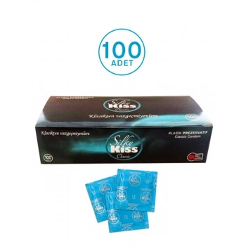 VipMarketim Silky Kiss Klasik Prezervatif 100 Adet Eko Paket