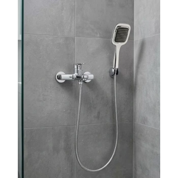 VipMarketim Siyah Duş Seti El Duşu Başlığı Spiral Hortum Dayanıklı Banyo Duş Aksesuarı