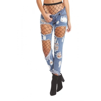 VipMarketim Siyah Fileli Külotlu Çorap