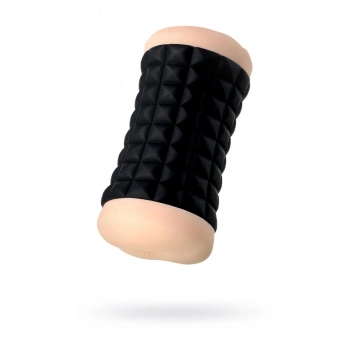 VipMarketim Siyah Kompakt Çift Taraflı Suni Vanija Ve Anal Mastürbatör