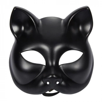 VipMarketim Siyah Renk Lüks Kedi Maskesi