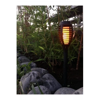 VipMarketim Solar Alev Efektli Bahçe Lambası