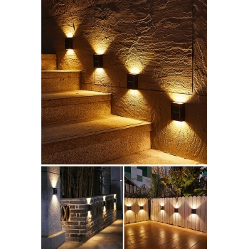 VipMarketim Solar Aplik Çift Taraflı Lamba