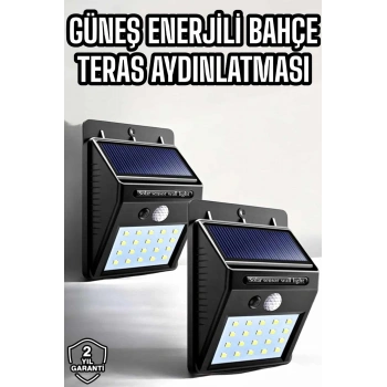 VipMarketim Solar Güneş Enerji Panelli Sensörlü Lamba Enerji Tasarruflu