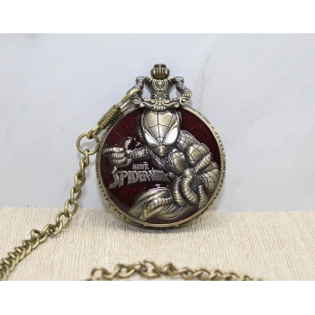 VipMarketim Spiderman Tasarımlı Köstekli Saat