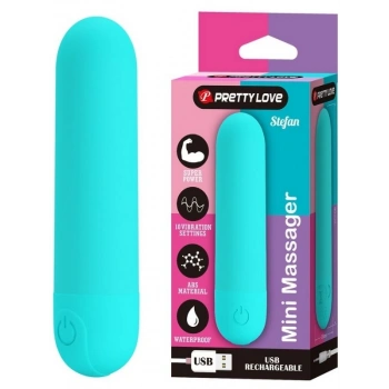 VipMarketim Stefan Mini Massager Bullet Vibratör Mavi