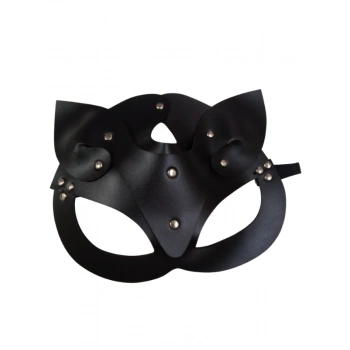 VipMarketim Suni Deri Kedi Kız Maskesi - Siyah