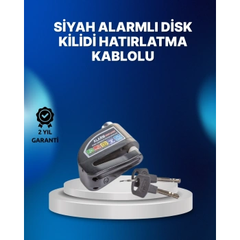 VipMarketim Suya Dayanıklı 110dB Alarmlı Çelik Disk Kilidi