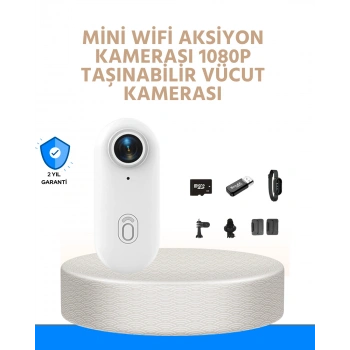 VipMarketim Suya ve Darbeye Dayanıklı Kompakt Spor Kamera 1080P