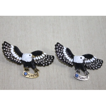 VipMarketim Swarovski Taşlı Kartal Figürlü Magnet