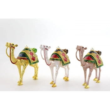 VipMarketim Swarovski Taşlı Tekli Deve Figürü Model 7