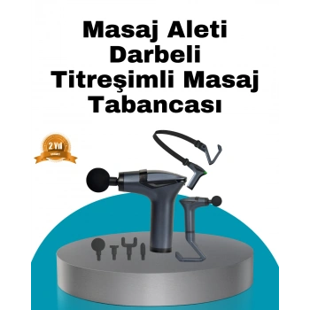 VipMarketim Taşınabilir 3in1 Masaj Aleti Şarjlı Titreşimli Esneme Bantlı