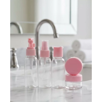 VipMarketim Taşınabilir 5’li Seyahat Kozmetik Şişe Seti 30 ml Sızdırmaz