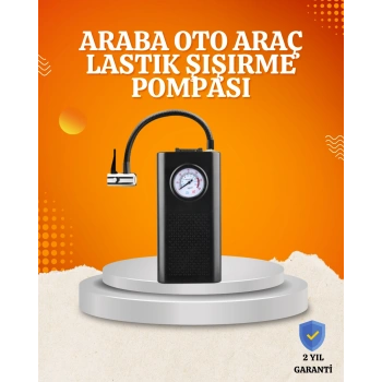 VipMarketim Taşınabilir Elektrikli Oto Motosiklet Bisiklet Lastik Şişirme Pompası