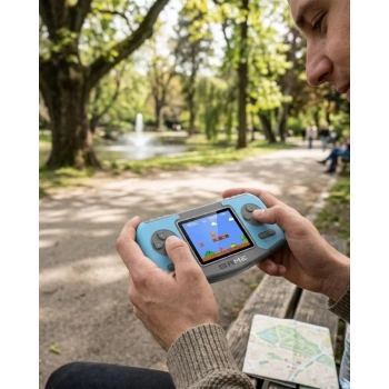 VipMarketim Taşınabilir Klasik Oyun Konsolu TV Bağlantılı Dahili Oyunlu Şarjlı Game Console