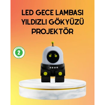 VipMarketim Taşınabilir Lityum Bataryalı Led Gece Lambası ve Projektör