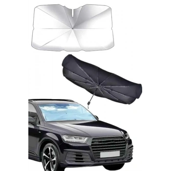 VipMarketim Taşınabilir Oto Cam Güneşliği Katlanabilir Tüm Araçlara Uyumlu Güneş Gölge Koruyucu