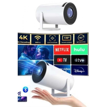 VipMarketim Taşınabilir Projeksiyon Ayaklı Projektör Android Uyumlu HDMI Girişli