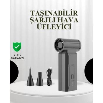 VipMarketim Taşınabilir Şarjlı Güçlü Hava Üfleme Aleti Çok Yönlü Kullanım