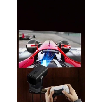 VipMarketim Taşınabilir Sinema Oyun Projektörü Akıllı Projeksiyon Android 11