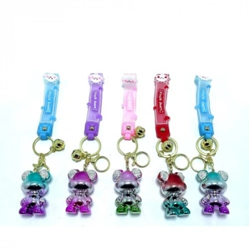 VipMarketim Taşlı Ayıcık Silikon Anahtarlık