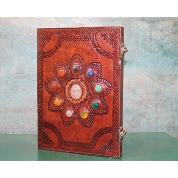 VipMarketim Taşlı Deri Defter Model 14