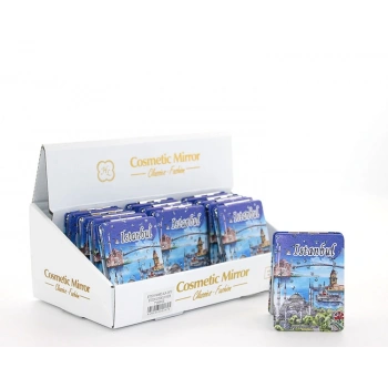 VipMarketim Taşlı İstanbul Tasarımı El Aynası İnce Model 7