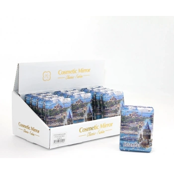 VipMarketim Taşlı İstanbul Tasarımı El Aynası Kalın Model 12