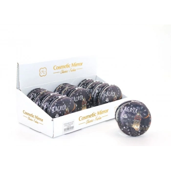 VipMarketim Taşlı İstanbul Tasarımı El Aynası Kalın Model 6