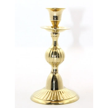 VipMarketim Tekli Pirinç Şamdan Model 3