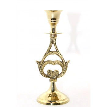 VipMarketim Tekli Pirinç Şamdan Model 6