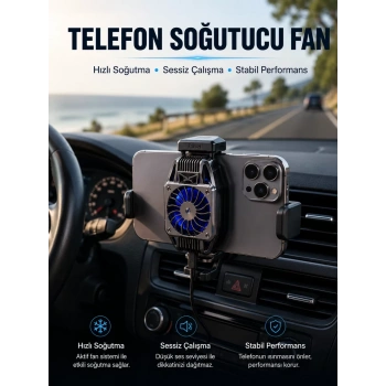 VipMarketim Telefon Soğutucu Fan Aktif Soğutma Sistemi ile Güçlü Performans