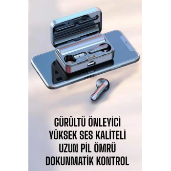 VipMarketim Telefon Standlı Bluetooth Kulaklık Aynalı Yüksek Ses Kaliteli