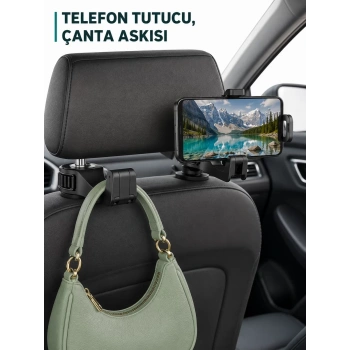 VipMarketim Telefon Tutucu Özellikli Araç İçi Çanta Askısı