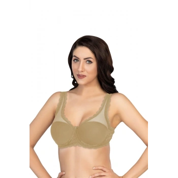 VipMarketim Ten Mi Emay D Pedli Dantelli Balenli Minimazer Toparlayıcı Sütyen (Kod:172)