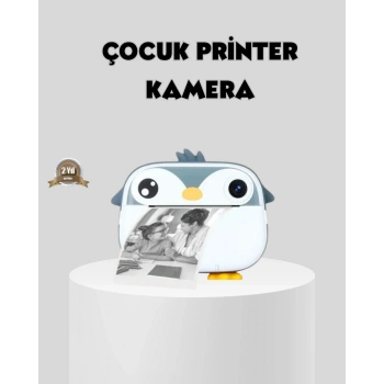 VipMarketim Termal Baskı Çocuk Kamerası HD Çekim USB Şarjlı Eğitici Oyuncak