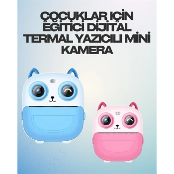 VipMarketim Termal Yazıcılı Dijital Kamera – USB Şarjlı HD Video Destekli