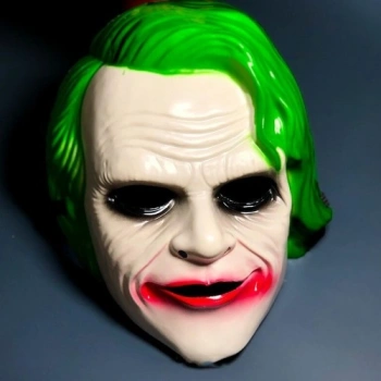 VipMarketim The Dark Knight Joker Maskesi Yeşil